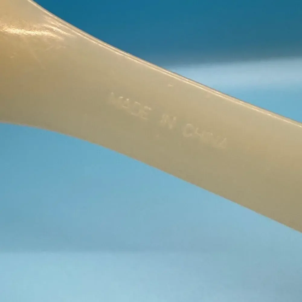 VTG Translucent‎ Egg Plastic Serving Spoon Kitsch Retro MCM Kitchenware Utensil
